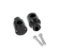 22MM 25MM Motorcycle Handlebar Riser Up Bracket Clamp Kit For 1'' 7/8" Handle Bars Universal Black/Chrome For H&arley(Black 22mm)