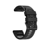 22mm 26mm Dual-colored Silicone Watchbands Fit For Garmin Epix Pro Gen 2 47mm And 51mm/Fenix 7X 7 Pro/Quatix 6 6X 5X(Black Gray,QuickFit 22mm)