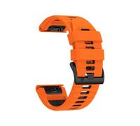 22mm 26mm Dual-colored Silicone Watchbands Fit For Garmin Epix Pro Gen 2 47mm And 51mm/Fenix 7X 7 Pro/Quatix 6 6X 5X(Orange Black,QuickFit 22mm)