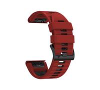 22mm 26mm Dual-colored Silicone Watchbands Fit For Garmin Epix Pro Gen 2 47mm And 51mm/Fenix 7X 7 Pro/Quatix 6 6X 5X(Red Black,QuickFit 26mm)