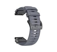 22mm 26mm Fluororubber Strap For Garmin Fenix 8 7X 7 6 6X Pro Epix Pro Gen2 47mm 51mm 5XPlus QuickFit Watchband Accessories(Gray,22mm(Fenix 8 47mm))
