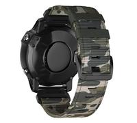 22mm 26mm Nylon Strap Compatible with Tactix 7 AMOLED Pro Band Bravo/Delta Quatix 7X 7 5 6 Quick Fit Tough Outdoor Canvas Wristbands(Brown,QuickFit 22mm)