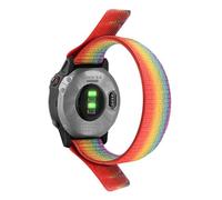 22mm 26mm Quick Fit Nylon Loop Strap Compatible with Garmin Tactix 7 AMOLED Delta Bravo Band Garmin Fenix 7X 6 PRO 5 3 Braided Watchbands(GREEN BLUE,QuickFit 22mm)