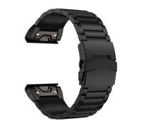 22mm 26mm Quick fit Titanium Metal Band For Garmin Fenix E 8 7 6 5 X pro 5XPlus Enduro 3 2 Replace Bracelet Accessories(Black,22mm(Fenix E 47mm))
