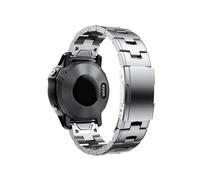 22mm 26mm Quick Fit Titanium Metal Watch Band Bracelet Fit For Garmin Fenix 7X 7/6 Pro / 5 Plus/Instinct/Epix Strap Wristband(Silver,Enduro)