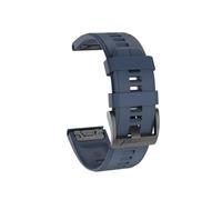 22mm 26mm Quick Installation Dual Color Silicone Strap Fit For Garmin TACTIX DELTA/Initial 2X/Descent Mk2 Mk2i G1/MARQ/Enduro 2(Cyan blue 3,QuickFit 22mm)