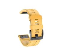 22mm 26mm Quick Installation Dual Color Silicone Strap Fit For Garmin TACTIX DELTA/Initial 2X/Descent Mk2 Mk2i G1/MARQ/Enduro 2(Yellow 3,QuickFit 22mm)