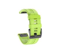 22mm 26mm Quick Installation Dual Color Silicone Strap Fit For Garmin TACTIX DELTA/Initial 2X/Descent Mk2 Mk2i G1/MARQ/Enduro 2(Green 3,QuickFit 22mm)