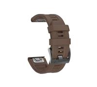 22mm 26mm Quick Installation Dual Color Silicone Strap Fit For Garmin TACTIX DELTA/Initial 2X/Descent Mk2 Mk2i G1/MARQ/Enduro 2(Brown 1,QuickFit 22mm)