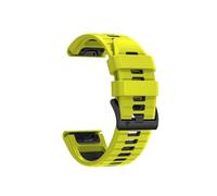 22mm 26mm Quick Installation Dual Color Silicone Strap Fit For Garmin TACTIX DELTA/Initial 2X/Descent Mk2 Mk2i G1/MARQ/Enduro 2(Green Black,QuickFit 22mm)