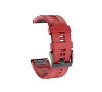 22mm 26mm Quick Installation Dual Color Silicone Strap Fit For Garmin TACTIX DELTA/Initial 2X/Descent Mk2 Mk2i G1/MARQ/Enduro 2(Red 3,QuickFit 26mm)