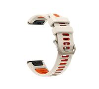 22mm 26mm Quick-Release Silicone Band Bracelet For Garmin Fenix 8 7X 7 6X 6 Pro 5X 5 Plus Instinct Tactix8 7pro Strap(Starlight orange,26mm(Fenix 8 51mm))
