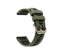22mm 26mm Quick-Release Silicone Band Bracelet For Garmin Fenix 8 7X 7 6X 6 Pro 5X 5 Plus Instinct Tactix8 7pro Strap(Army green black,22mm)