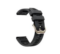 22mm 26mm Quick-Release Silicone Band Bracelet For Garmin Fenix 8 7X 7 6X 6 Pro 5X 5 Plus Instinct Tactix8 7pro Strap(Black Black,22mm)