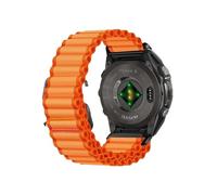 22mm 26mm QuickFit Strap for Garmin Fenix 8 7X 7 Pro 6X 6 5X 5Plus Tactix 7 Forerunner 965 955 Enduro 2 Loop Nylon Band Accessories(Orange,22mm(Fenix 8 47mm))