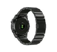 22mm 26mm Titanium Silicone Band For Garmin Fenix 8 7X 7 6X 6 Pro 5X 5 Plus Instinct Tactix8 7pro Metal Replace Bracelet Accessories(Black+Black,22mm)