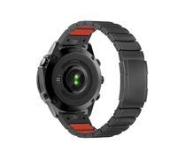 22mm 26mm Titanium+Silicone Band For Garmin Fenix 8 7X 7 6X 6 Pro 5X 5 Plus Tactix8 7pro Enduro 3 Replace Bracelet Accessories(Black orange,22mm 7/6/5)
