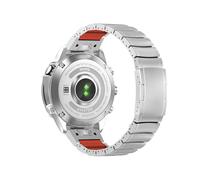 22mm 26mm Titanium+Silicone Band For Garmin Fenix 8 7X 7 6X 6 Pro 5X 5 Plus Tactix8 7pro Enduro 3 Replace Bracelet(Silver Orange,22mm)