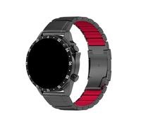 22mm 26mm Titanium+Silicone Band For Garmin Fenix 8 7X 7 6X 6 Pro 5X 5 Plus Tactix8 7pro Quitix8 Enduro 3 2 Replace Bracelet(Black red,22mm Fenix 8 47mm)