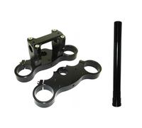 22mm 45 48 Motorcycle Steering Stem Column Shaft Spindle Triple Tree Clamp Compatible With Pit Dirt Bike