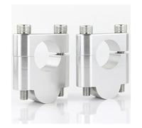 22mm 7/8" Handlebar Risers Mount Clamps For Aprilia(SILVER,30mm)