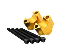 22mm 7/8 Inch CNC Motorcycle Handlebar Mounting Clamp Compatible With DL1000 DL650 GSX Models SV650 And Similar Bikes(22mm Gold)