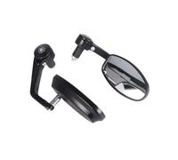 22mm 7/8 Inch Motorcycle Handlebar End Mirrors With Smoke Blue Lens Compatible With Standard 7/8 Inch Handlebars Rearview Mirrors For Bikes