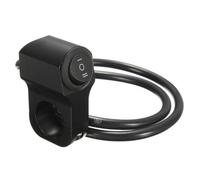 22mm 7/8in Aluminum Three Position Waterproof 12V Handlebar Headlight Switch Universal For Motorcycle Fog Light Spotlight Retro Style22mm 7/8in(black)