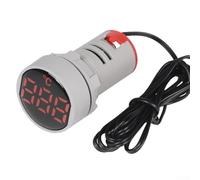 22MM AC 380V LED Digital Ampere Meter Designed for Monitoring Electrical Currents in Various Applications (Red)