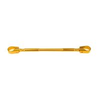 22mm Alloy Aluminum Motorcycle Handlebar Brace Crossbar Modified Strengthen Handle Bar Clamp Balance Beam Cross Stabilizers(Yellow)
