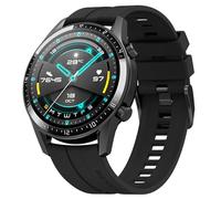 22mm Band Compatible with Huawei Watch GT 4 46mm/GT3/GT3 Pro 46mm/Watch 4/4 Pro/3/3 Pro/GT 46mm/GT2/GT2 Pro/GT2e, Silicone Bracelet Sport Strap (Black)