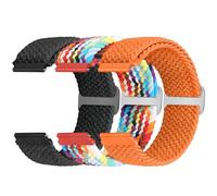 22mm Braided Strap Quick Release Compatible with Samsung Galaxy Watch 3 45mm/Galaxy Watch 46mm/Gear S3 Frontier/Garmin Venu 3/2/Vivoactive 4/Forerunner 570(47mm)/Amazfit Bip 6/Bip 5/GTR 4/3/2/Balance