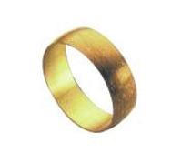 22mm Brass Olive - Pack of 5