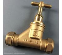 22mm Brass Stopcock Compression CxC Stop Tap BS1010