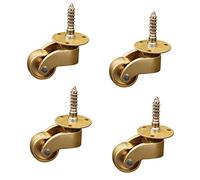 22mm Brass Swivel Casters HeavyDuty Metal Wheels for Vintage Furniture 150kg Load Capacity Perfect for Coffee Tables Sofas & Cabinets Antique Style