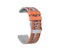 22mm Button Quick Release Silicone Band For Huawei Watch 5 4 GT6 GT5 Pro GT4 46mm Ultimate 2 Replace Bracelet(Gray orange,For Ultimate 2)