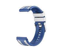 22mm Button Quick Release Silicone Band For Huawei Watch 5 4 Ultimate 2 GT6 GT5 Pro GT4 46MM Replace Bracelet(Blue white,22mm)