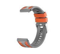 22mm Button Quick Release Silicone Band For Huawei Watch 5 4 Ultimate 2 GT6 GT5 Pro GT4 46MM Replace Bracelet(Gray orange,22mm)