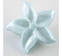 22mm Button Star Flower Lily Pearl Coat Jumper 828D, Hint of Blue, 4