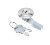 22mm Cabinet Lock Semi-Iron Plastic Industrial Distribution Box Lock Tongue Lock Small Round Lock with 1Pcs