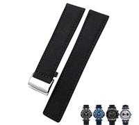22mm Canvas Nylon Watch Strap Blue Green Watch Band For Breitling CHRONOMAT NAVITIMER SUPEROCEAN For Men Bracelet