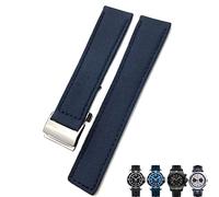 22mm Canvas Nylon Watch Strap Blue Green Watch Band For Breitling CHRONOMAT NAVITIMER SUPEROCEAN For Men Bracelet