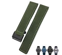 22mm Canvas Nylon Watch Strap Blue Green Watch Band For Breitling CHRONOMAT NAVITIMER SUPEROCEAN For Men Bracelet