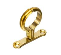 22mm Cast Brass Screw-On Pipe Bracket - Bag of 10