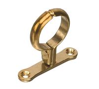22mm Cast Brass Screw-On Pipe Bracket - Bag of 5