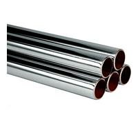 22mm Chrome Plated Copper Pipe/Tube - 1 Metre Length