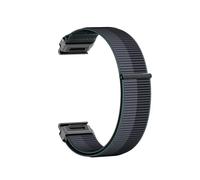 22mm Colorful Soft Nylon Quick Release Strap Wristband Fit For Garmin Fenix5 5Plus 6 6Pro 7 Instinct Watch Band Bracelet(Black gray,22mm)