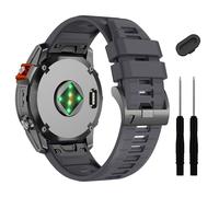 22mm Compatible with Garmin Fenix E/8/8pro AMOLED 47mm/Fenix 7/7 Pro/6/6 Pro/5/5 Plus Watch Band,Soft Quickfit Silicone Straps for Forerunner 970 965 955/Approach S70 47mm/tactix 8/quatix 7 8 47mm