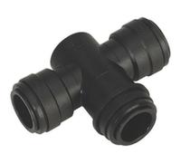 22mm Compressed Air Equal T Adapter & Water Trap - 3 Way Splitter Connector