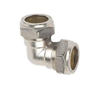 22mm Compression Chrome Plated Elbow - Bag of 5